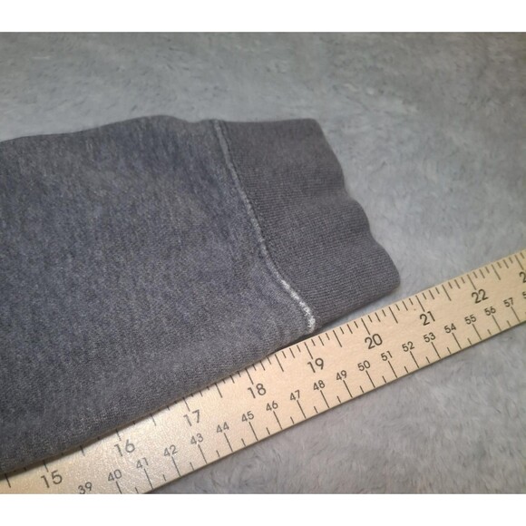 Nike Hoodie Mens Medium Grey Club Fleece Long Sleeve Sportswear Gray 804346-071 - Picture 8 of 11